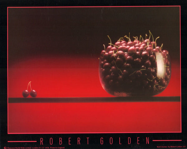 Red Cherries by Robert Golden - 10 X 12 Inches (Art Print)