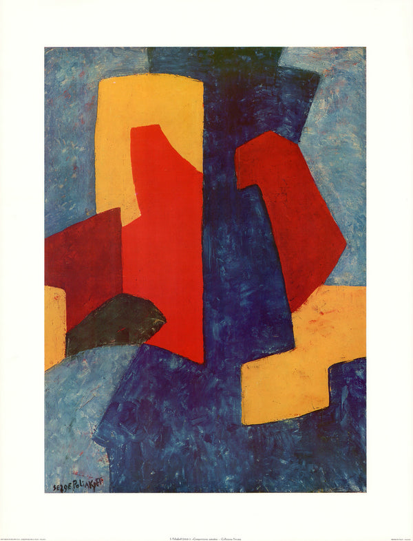 Abstract Composition III by Serge Poliakoff - 25 X 32 Inches (Art Print)