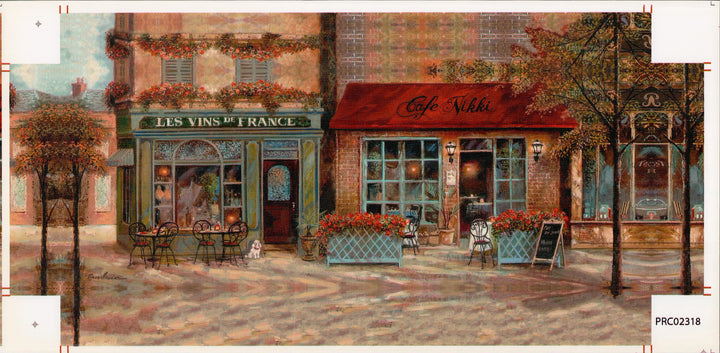 Cafe Nikki - 8 X 20 Inches (Canvas Roll or Stretched ready to hang)