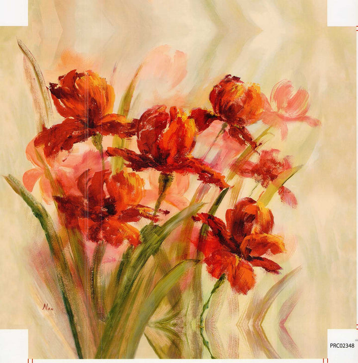 Floral I - 18 X 18 Inches (Canvas Roll or Stretched ready to hang)