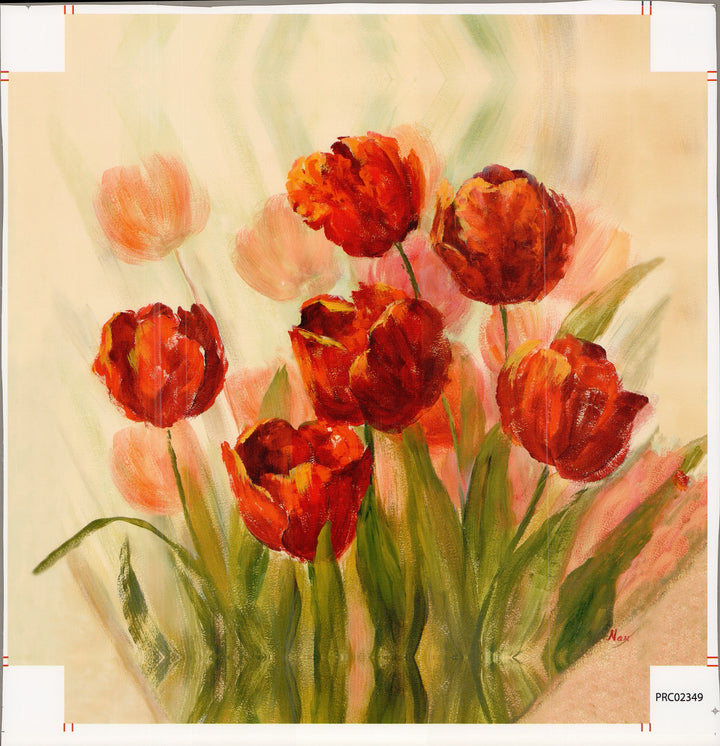 Floral II - 18 X 18 Inches (Canvas Roll or Stretched ready to hang)
