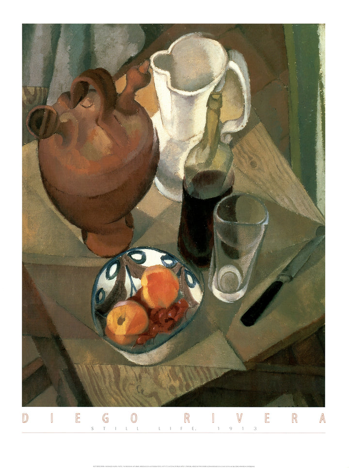 Still Life, 1913 by Diego Rivera - 24 X 32 Inches (Art Print)