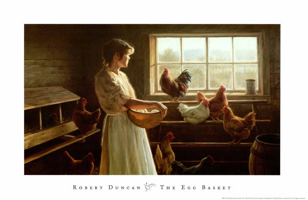 The Egg Basket by Robert Duncan - 16 X 24 Inches (Art Print)