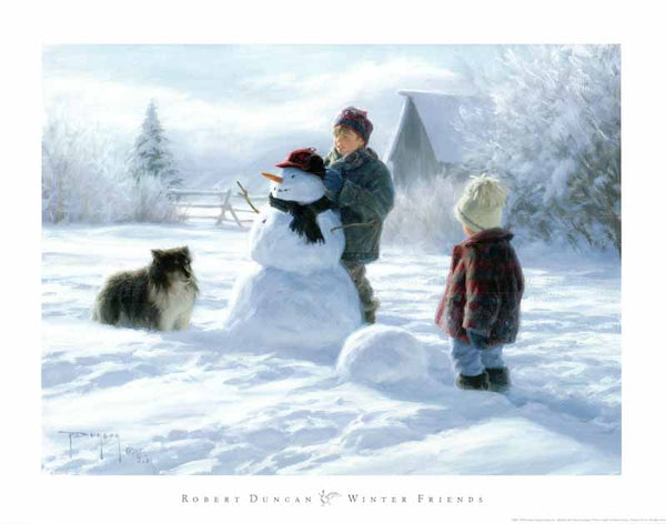 Winter Friends by Robert Duncan - 22 X 28 Inches (Art Print)