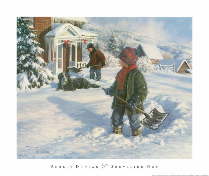 Shoveling Out, 1999 by Robert Duncan - 20 X 24 Inches (Art Print)