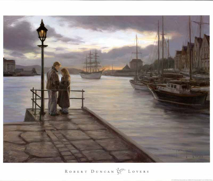 Lovers by Robert Duncan - 20 X 23 Inches (Art Print)