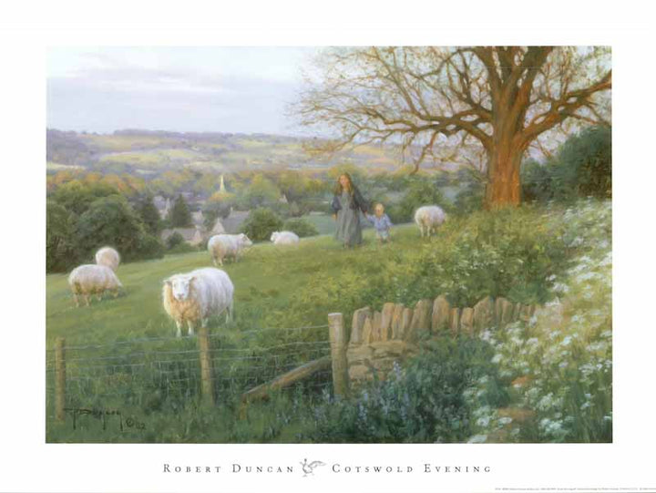 Cotswold Evening by Robert Duncan - 20 X 27 Inches (Art Print)