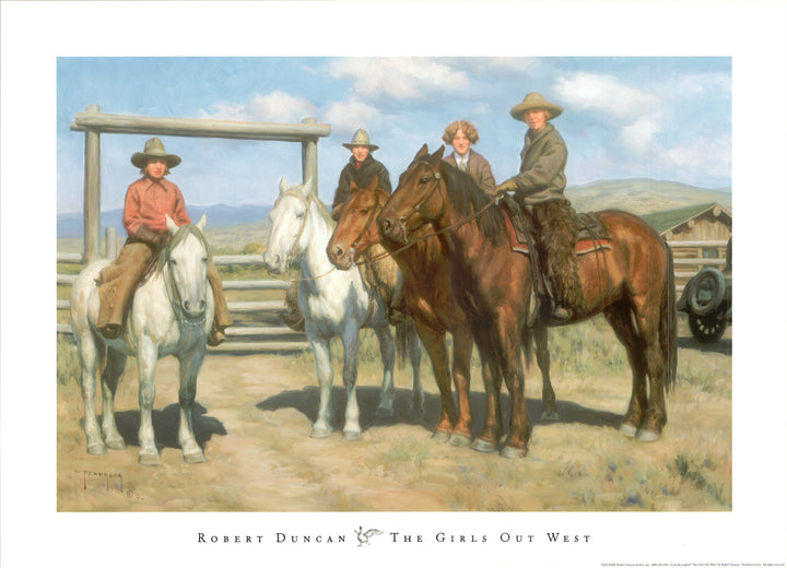 The Girls Out West, 2003 by Robert Duncan - 20 X 28 Inches (Art Print)