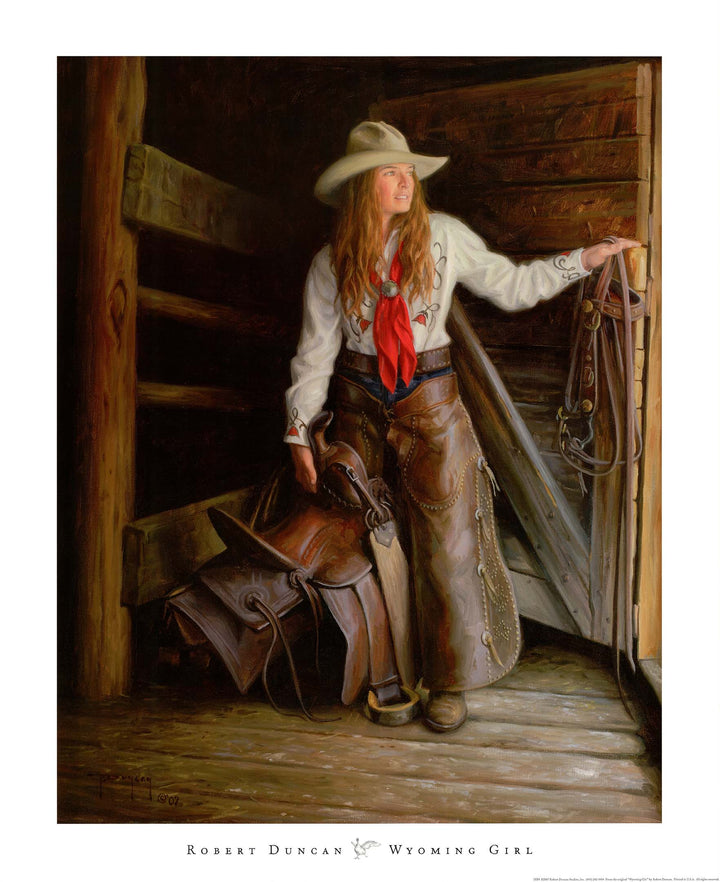 Wyoming Girl, 2007 by Robert Duncan - 24 X 30 Inches (Art  Print)