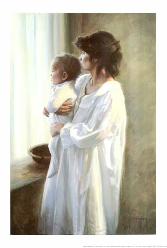Mother And Son by Robert Duncan - 13 X 19 Inches (Art Print)
