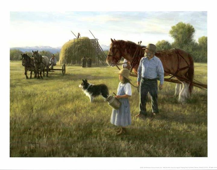 Haying Time by Robert Duncan - 14 X 18 Inches (Art Print)