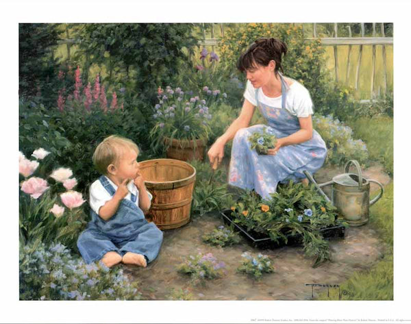 Planting More Than Flowers by Robert Duncan - 14 X 18 Inches (Art Print)
