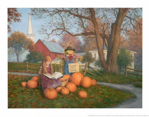Pumpkins For Sale by Robert Duncan - 14 X 18 Inches (Art Print)