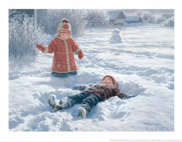Snow Angels by Robert Duncan - 14 X 18 Inches (Art Print)