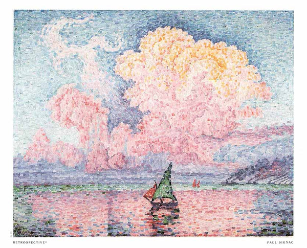 Antibes, The Pink Cloud by Paul Signac - 10 X 12 Inches (Art Print)