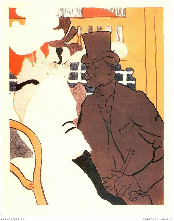 The Englishman at the Moulin Rouge, 1892 by Henri de Toulouse-Lautrec - 10 X 12" (Lithograph/Poster)
