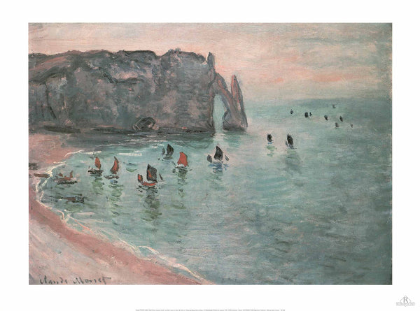 Etretat, La porte d'Aval by Claude Monet - 24 X 32 Inches (Art Print)