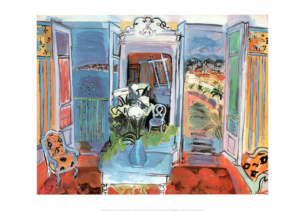 Interior with Open Window, 1928 by Raoul Dufy - 28 X 40 Inches (Art Print)