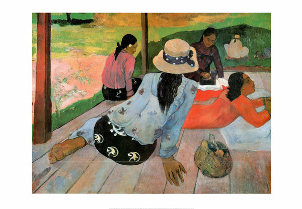 Afternoon Rest, 1891-92 by Paul Gauguin - 28 X 40 Inches (Art Print)