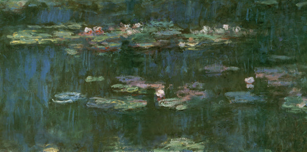 Water Lilies, Green Reflection, 1922 by Claude Monet - 20 X 40 Inches (Art Print)