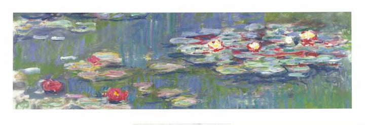 WaterLillies, 1916 by Claude Monet - 13 X 38 Inches (Art Print)