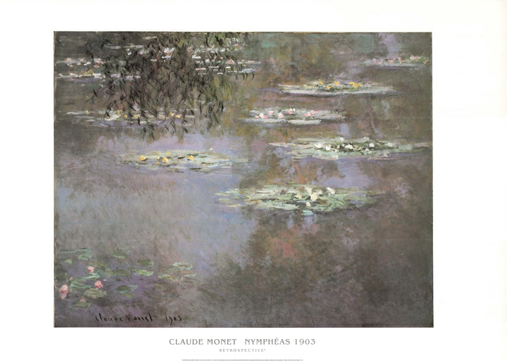 Nympheas, 1903 by Claude Monet - 36 X 48 Inches (Art Print)