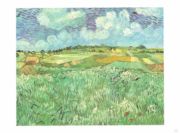 The Plain near Anvers, 1890 by Vincent Van Gogh - 36 X 47 Inches (Art Print)
