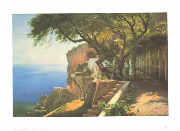 Amalfi, 1873 by Carl Frederic Aagaard - 35 X 47 Inches (Art Print)