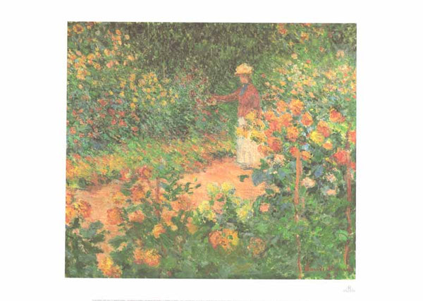 Le Jardin de Giverny, 1895 by Claude Monet - 20 X 28 Inches (Art Print)