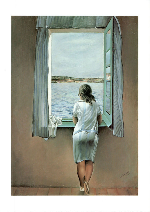 Girl at the Window, 1925 by Salvador Dali - 20 X 28 Inches (Art Print)