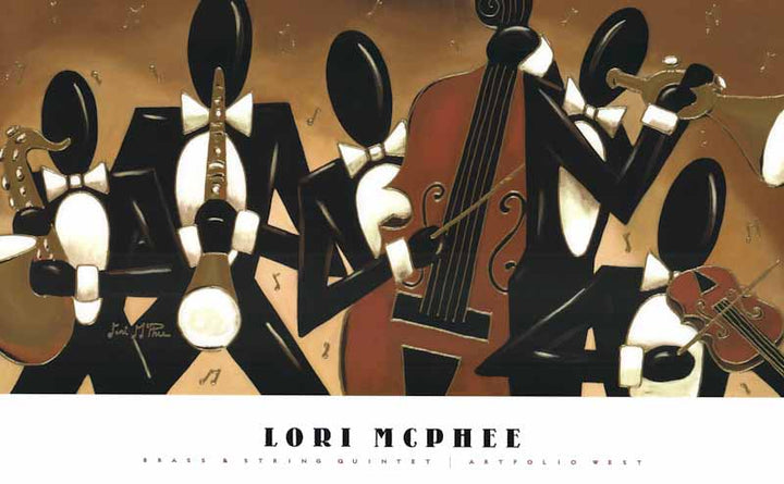 Brass String Quintet by Lori McPhee - 15 X 24 Inches (Art Print)