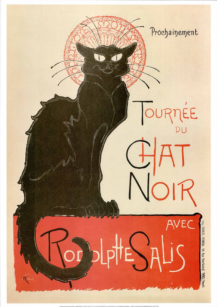 Tournée du Chat Noir, 1896 by Théophile-Alexandre Steinlen - 20 X 28 Inches (Art Print)