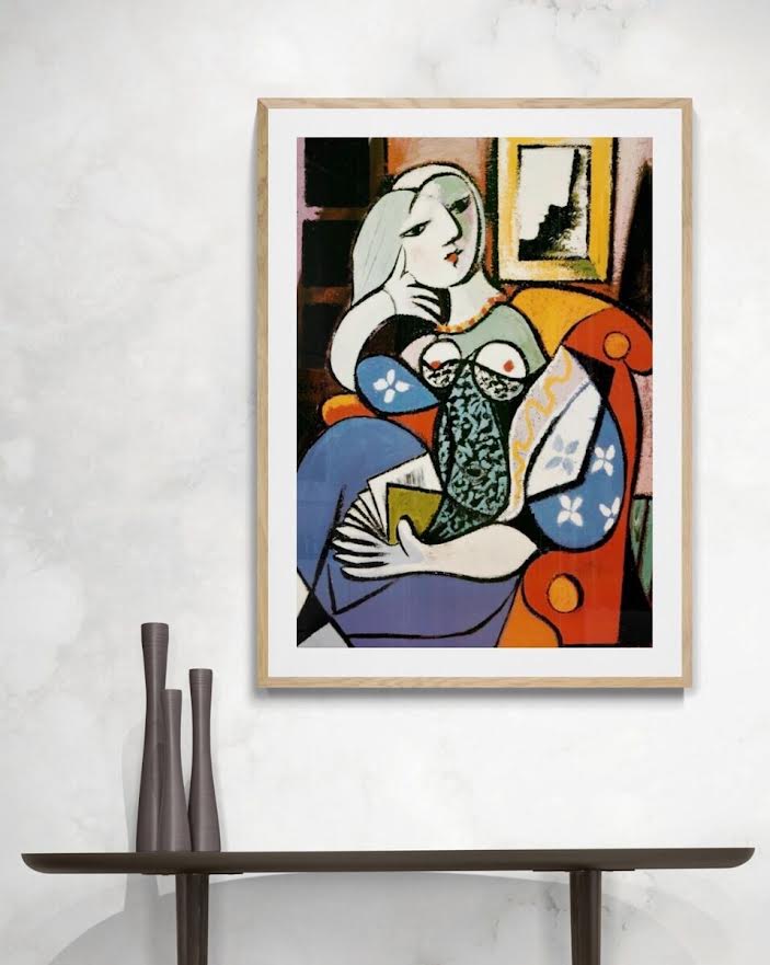 Women With a Book by Pablo Picasso - 28 X 40 Inches (Art Print