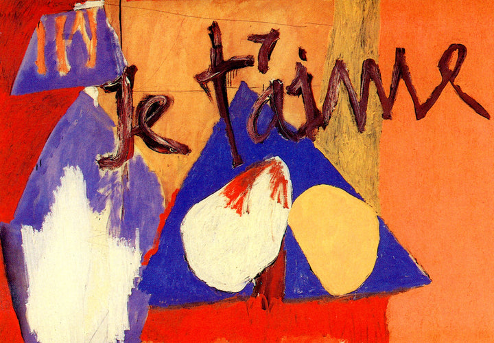 Je T'aime, 1955 by Robert Motherwell - 5 X 7 Inches (Note Card)