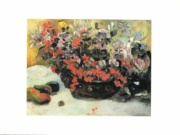 Bouquet de Fleurs, 1897 par Paul Gauguin-12 X 16 pouces