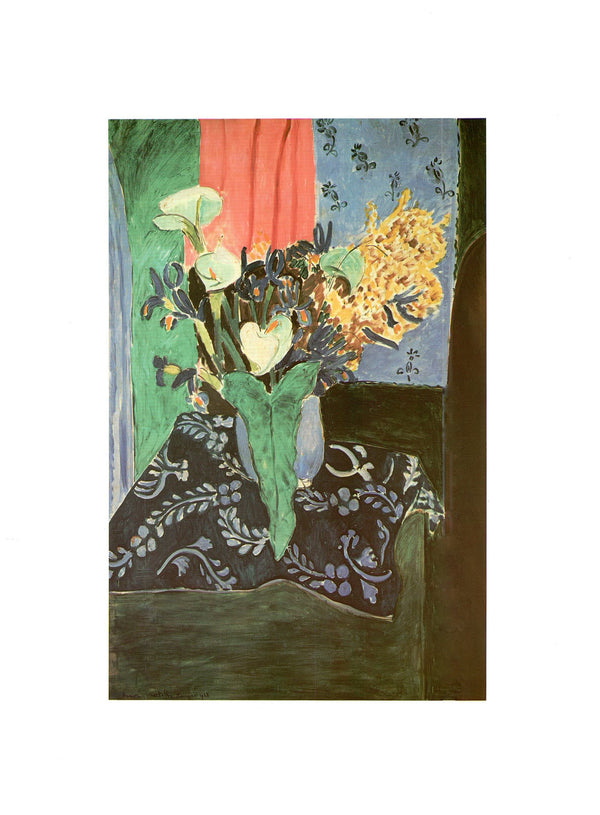 Nature Morte aux Iris, 1913 by Henri Matisse - 12 X 16 Inches (Art Print)