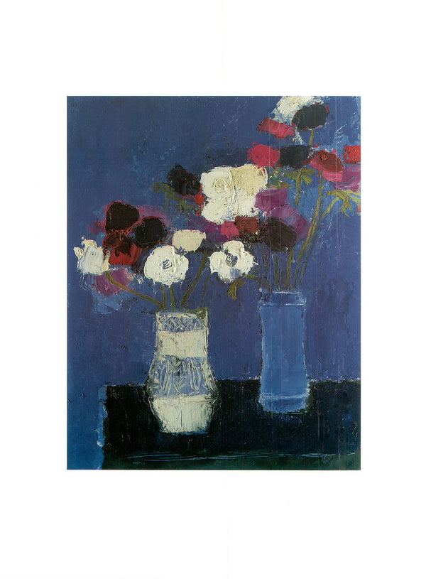 Deux Bouquets d'Anemones, 1989 by Bernard Cathelin -12 X 16 Inches (Art Print)