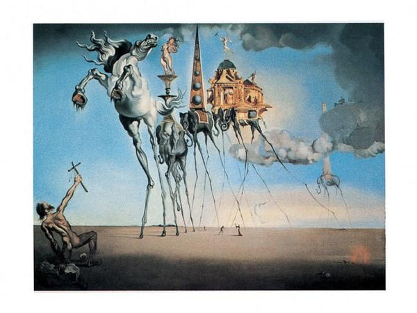 The Temptation of Saint-Anthony, 1946 by Salvador Dali - 12 X 16 Inches (Art Print)