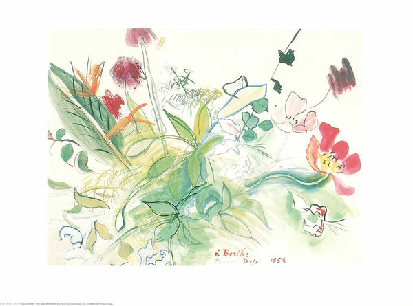 Bouquet Champetre, 1953 by Raoul Dufy - 12 X 16 Inches (Art Print)