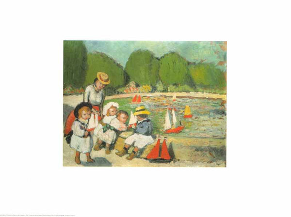Le Bassin des Tuileries, 1901- by Pablo Picasso - 12 X 16 Inches (Art Print)