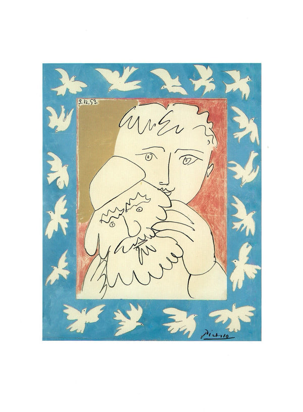 The New Year, 1953 by Pablo Picasso - 12 X 16 Inches (Art Print)