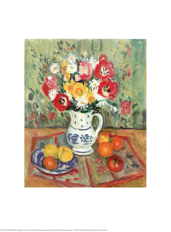 Bouquets de Fruits by Charles Camoin - 12 X 16 Inches (Art Print)