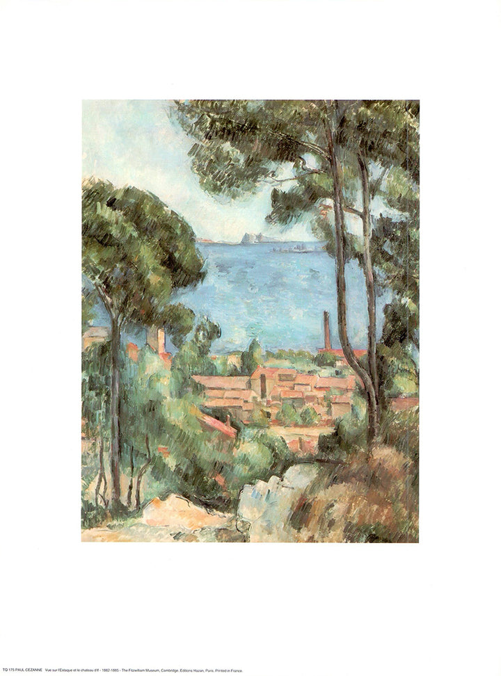 View of l'Estaque, 1882-1885 by Paul Cezanne - 12 X 16 Inches (Art Print)