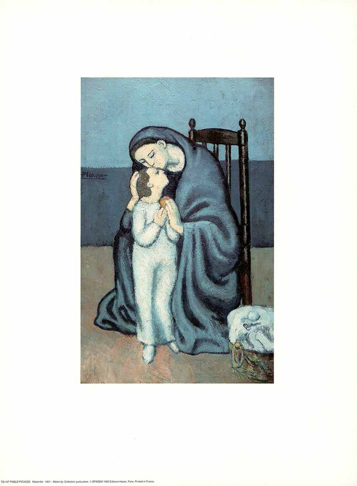 Maternity, 1901 by Pablo Picasso - 12 X 16 Inches (Art Print)