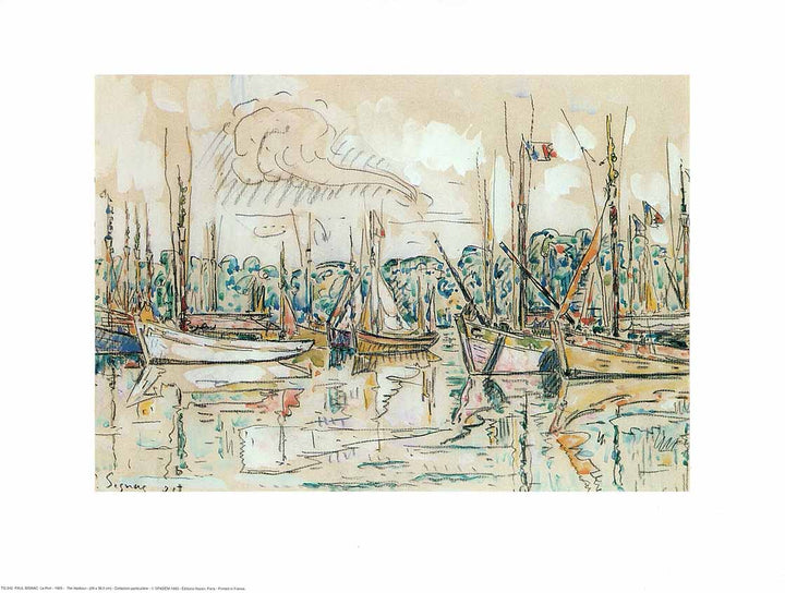The Harbour, 1925 by Paul Signac - 12 X 16 Inches (Art Print)