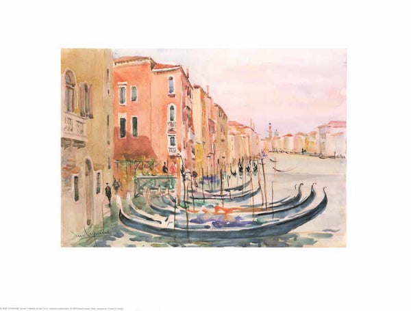 Venise, Traghetto de San Toma, 1993 by Jean Leyssenne - 12 X 16 Inches (Art Print)