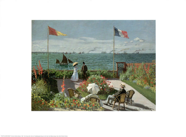 Terrasse a Sainte-Adresse, 1967 by Claude Monet - 12 X 16 Inches (Art Print)