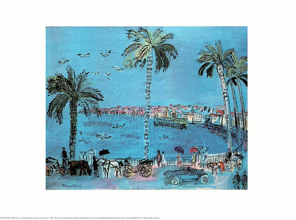 Nice,La Promenade des Anglais aux Mouettes,1929 by Raoul Dufy