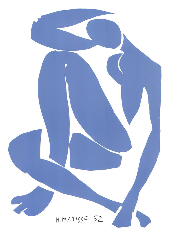 Nu Bleu IV, 1958 by Henri Matisse - 12 X 16 Inches (Art Print)