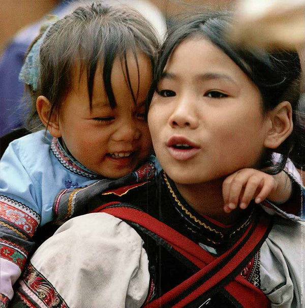Children, Yuanyang, China, 2003 by Kevin Kling - 12 X 12 Inches (Art Print)